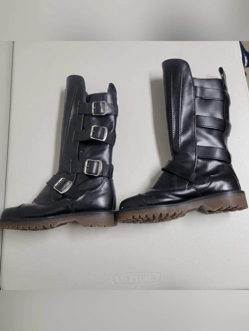 Vintage Dr.Martens Mad Max Mie Made In England Black Tall  Us Size 6 Uk Size 4.